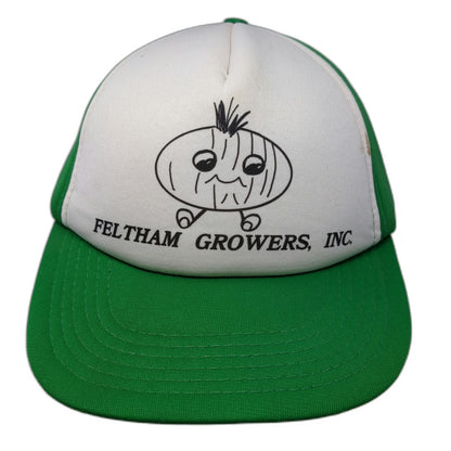 Sportsland Caps Trucker Hat Green One Size Feltham Growers Inc Onion Mascot