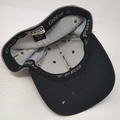 Fanatics San Jose Sharks NHL Hat Baseball Cap Black Gray L Stretch Fit Logo