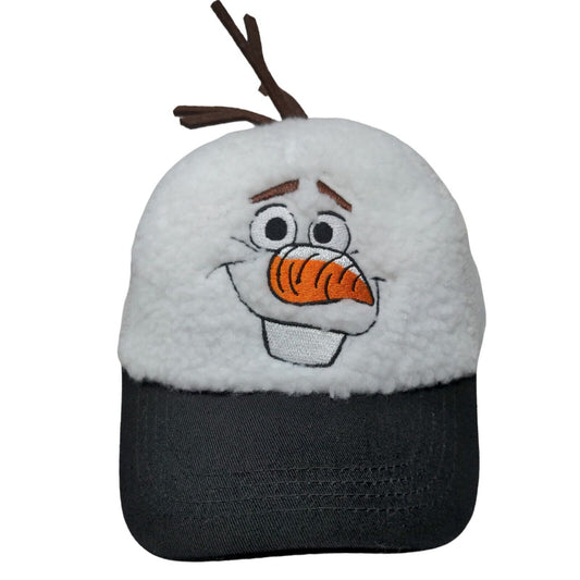 Disney Frozen II Olaf Girls Strapback Hat Multicolor OS Fuzzy Embroidered Face