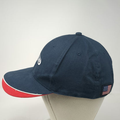 K-Products Baseball Cap Blue Red White One Size Freightliner Flag Strapback Hat