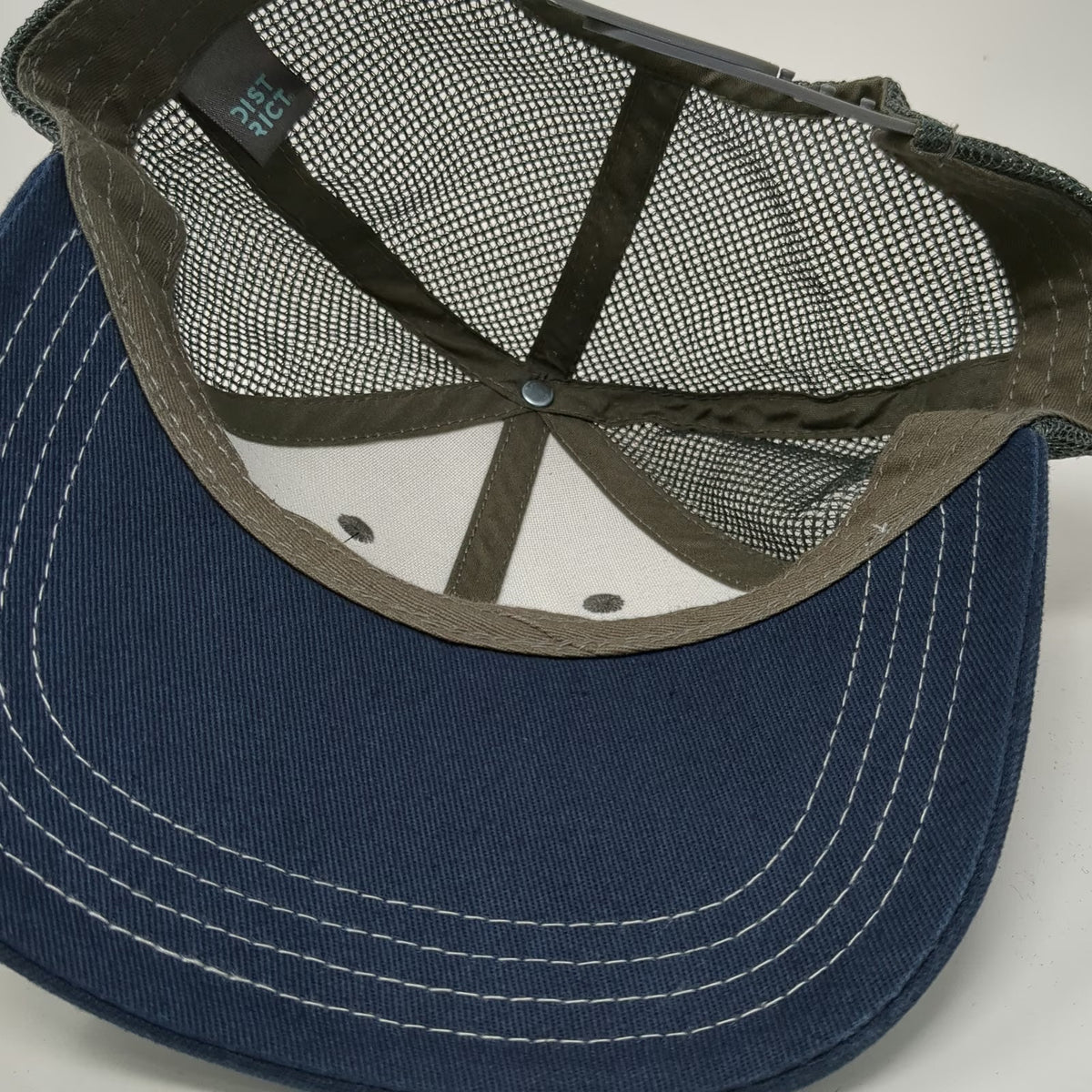District Gray Trucker Hat One Size Blue Oregon Interagency Fire Patch Snapback