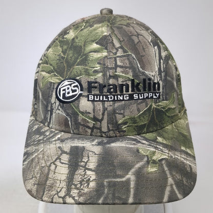 Incentives By Design Baseball Cap Green OSFM Camo Franklin Building Supply hat