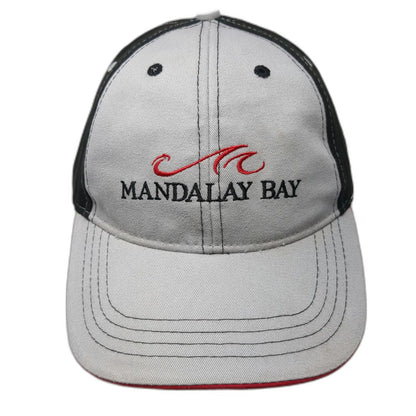 Mandalay Bay Baseball Cap Gray One Size Las Vegas Strapback Two Tone Hat