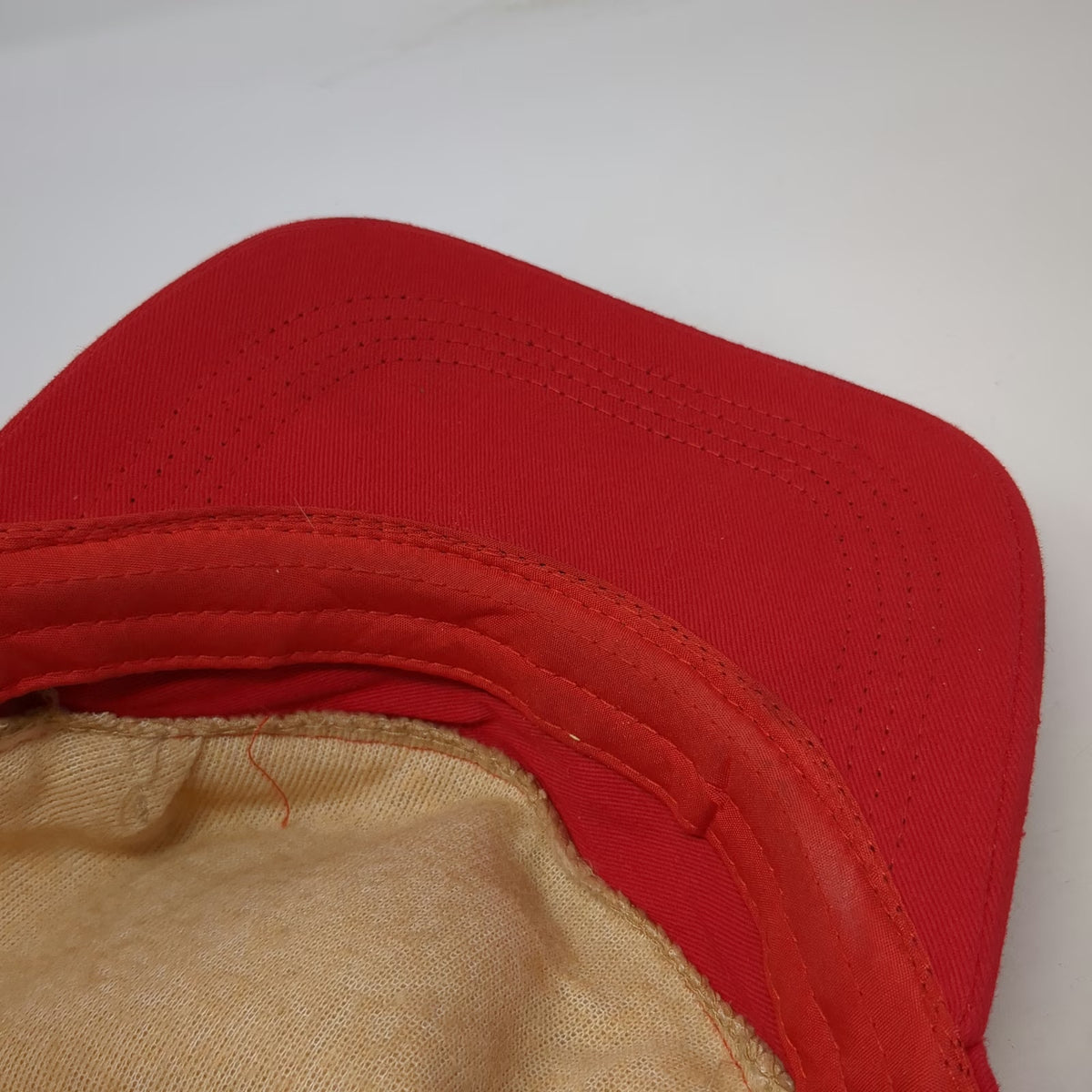 Red Baseball Cap One Size Blonde Hair Novelty Visor Costume Funny Party Hat