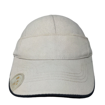 Strapback Sun Visor Cap Hat Tan Size OSFA Blank 100% Cotton Adjustable