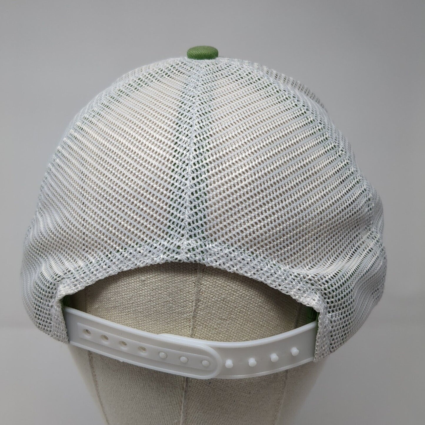 John Deere Snapback Mesh Back Trucker Hat Green One Size Adjustable