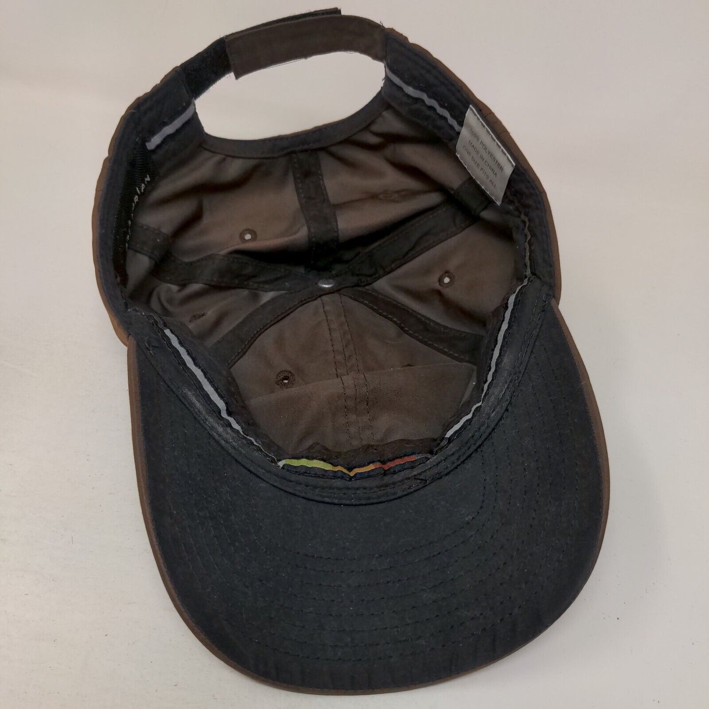 Greg Norman Strapback Hat Brown OSFA Adjustable Embroidered 6 Panel Polyester