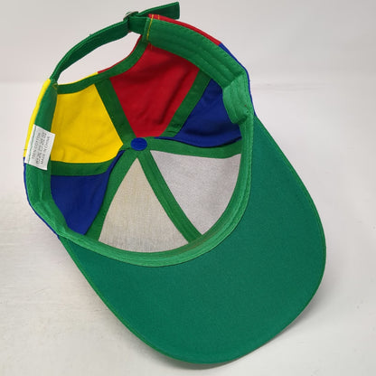 Green Red Yellow Blue Baseball Cap One Size Propeller Top Colorblock Cotton Hat
