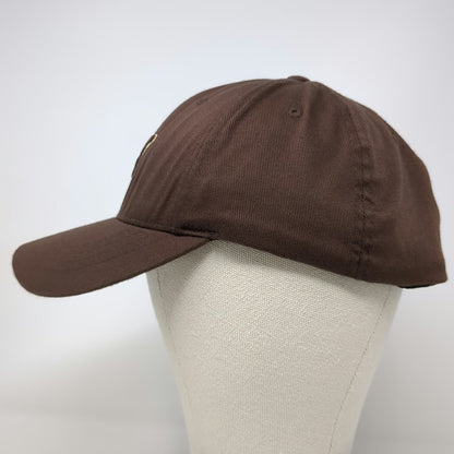 Puma Baseball Cap Brown One Size Fitted Flexfit Embroidered Logo Hat Athletic