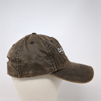 Defiant Whisky Strapback Hat Brown One Size Adjustable Embroidered Imperial