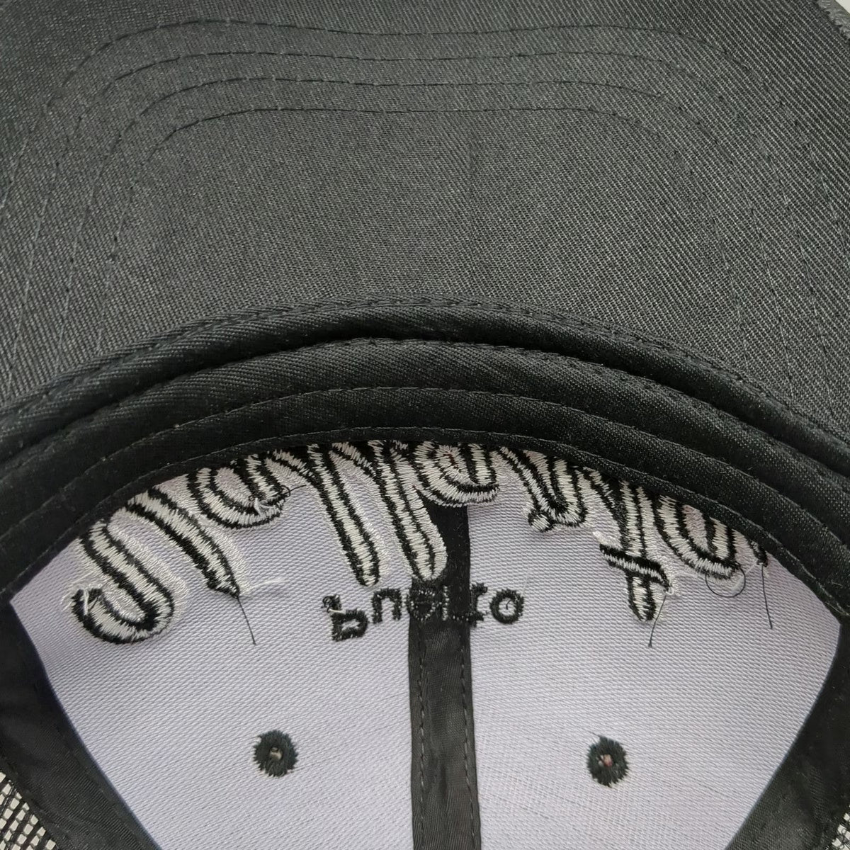 K&D Premium Trucker Hat Red Black One Size Puerto Vallarta Embroidery Mesh Back