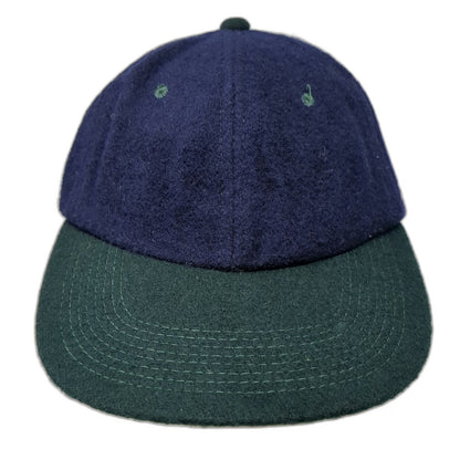 YoungAn Hat Baseball Cap Blue Green One Size Wool Blend Two Tone Adjustable