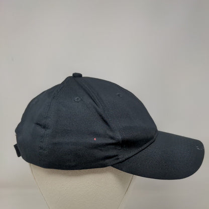 Port & Company Strapback Hat Black One Size Adjustable Vented Holes Blank