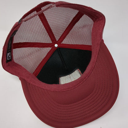 Flylow Grill Mesh Back Rope Trucker Hat Red One Size Solid Adjustable