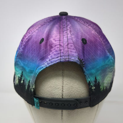 Grassroots California 5 Panel Purple Hat One Size Northern Lights Satin GRC