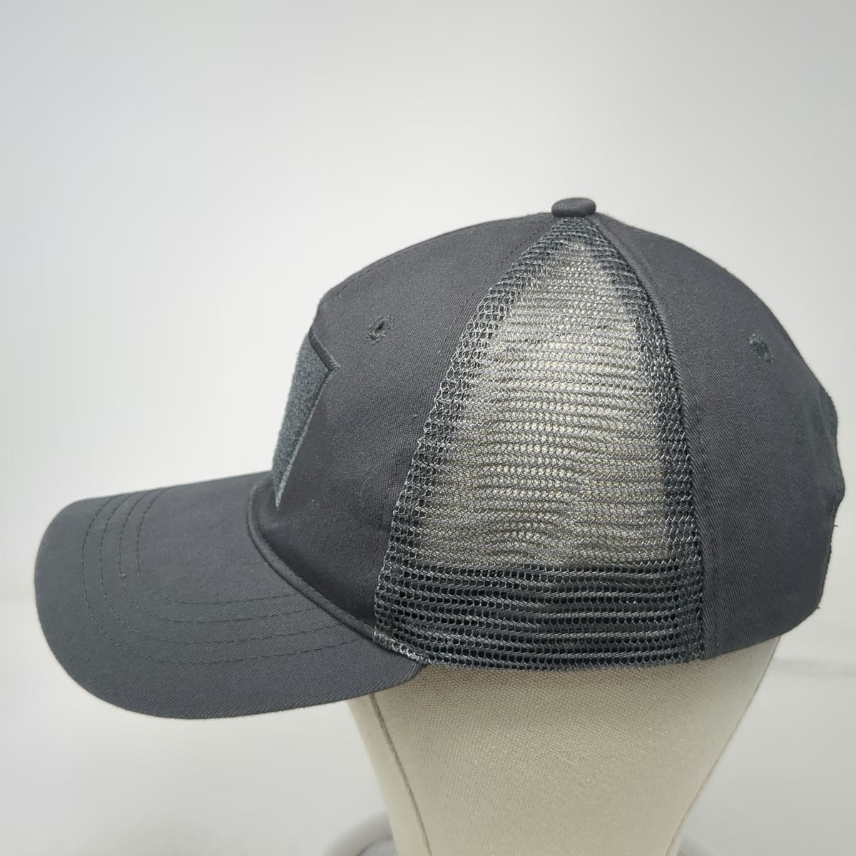 UTG Baseball Cap Gray One Size Mesh Strapback Tactical Patch Logo Hat Gear
