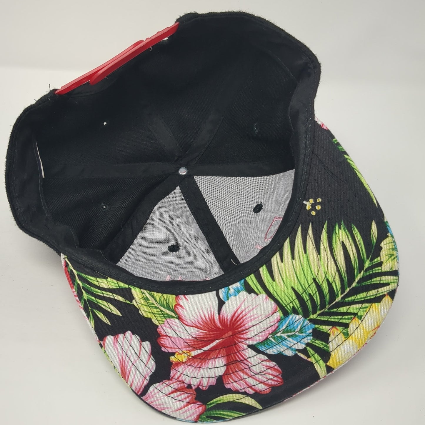 PI PHI Snapback Hat Multicolor One Size Embroidered Floral Hawaiian
