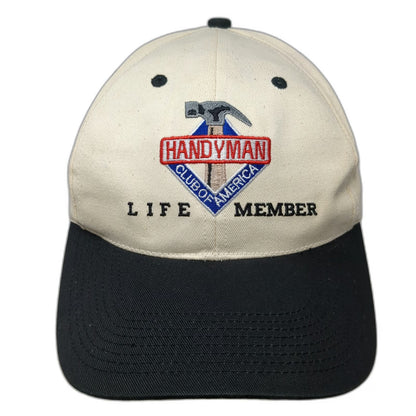 Handyman Club of America Life Member Snapback Beige Black One Size Hat Hammer