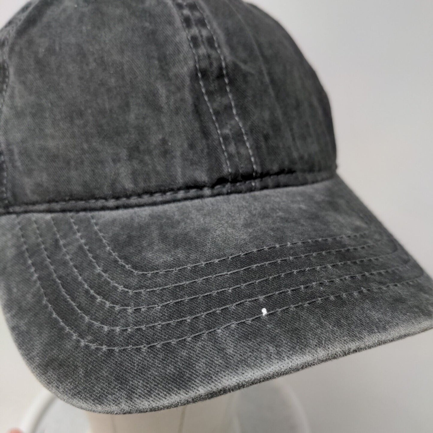 Unbranded Slideback Hat Gray OSFM Solid Adjustable 6 Panel Blank