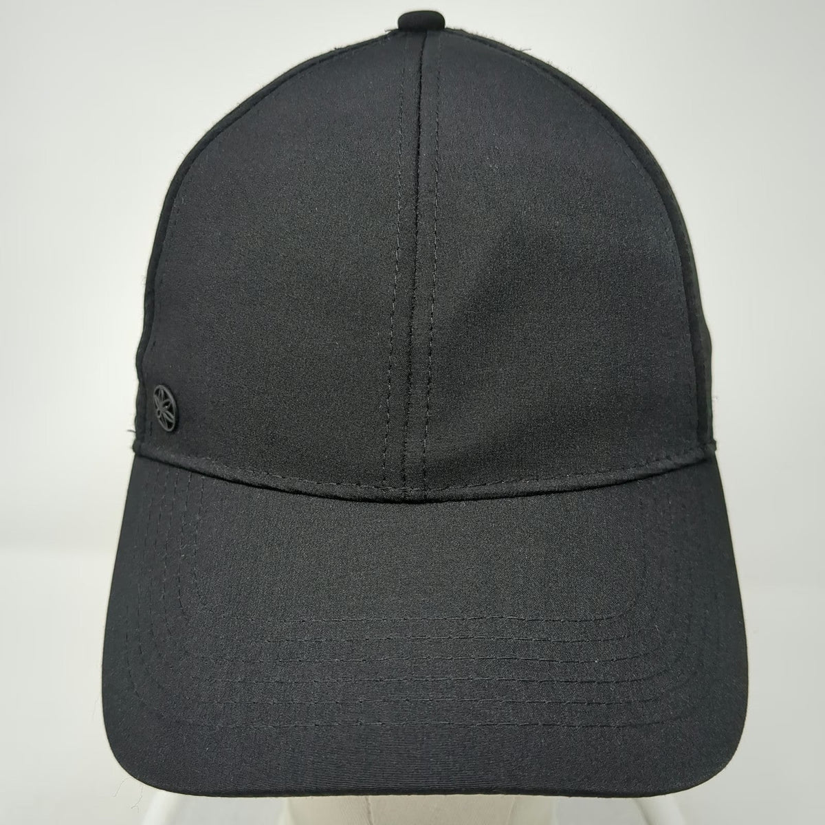 Gaiam Baseball Cap Black OSFM Perforated Breathable Yoga Fitness Strapback hat
