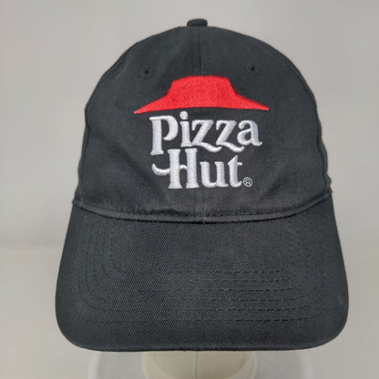 Pizza Hut Strapback Hat Black OSFA Embroidered Employee Uniform