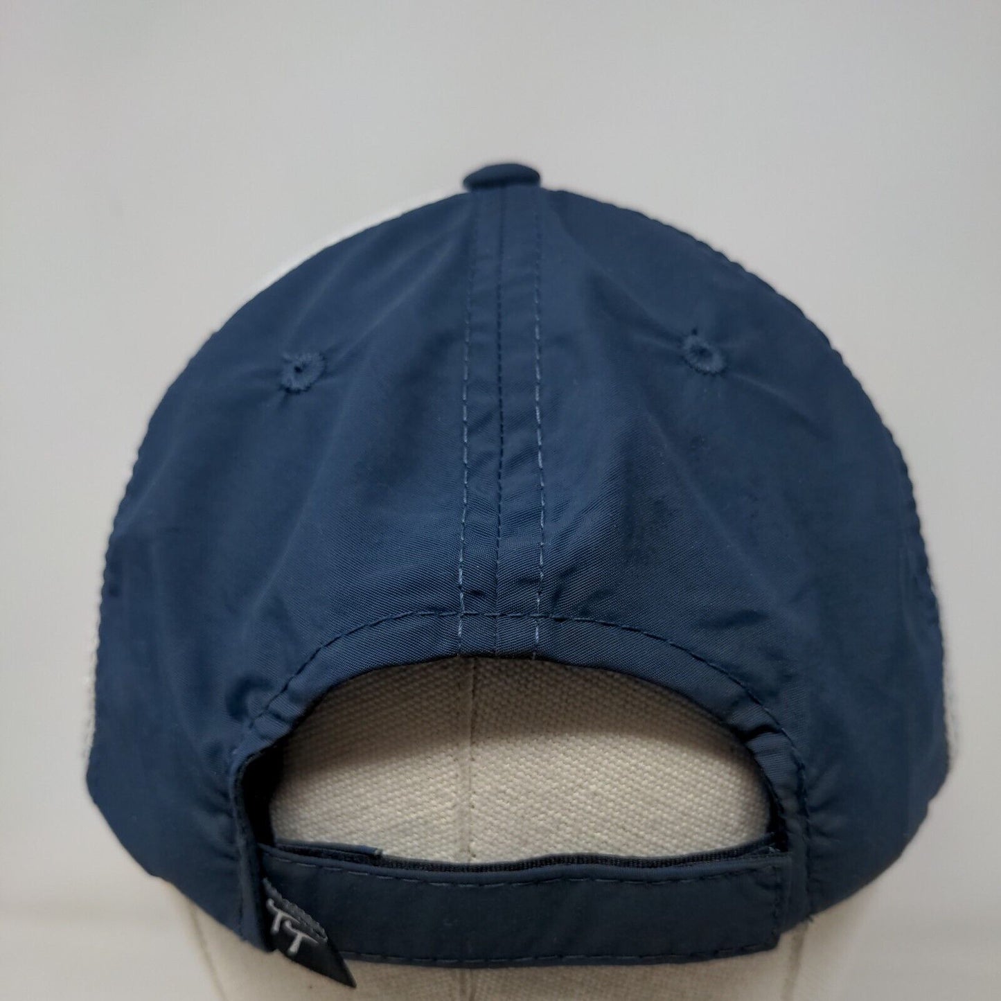 Sunny Breeze Strapback Hat Blue One Size Adjustable Vented Holes Town Talk