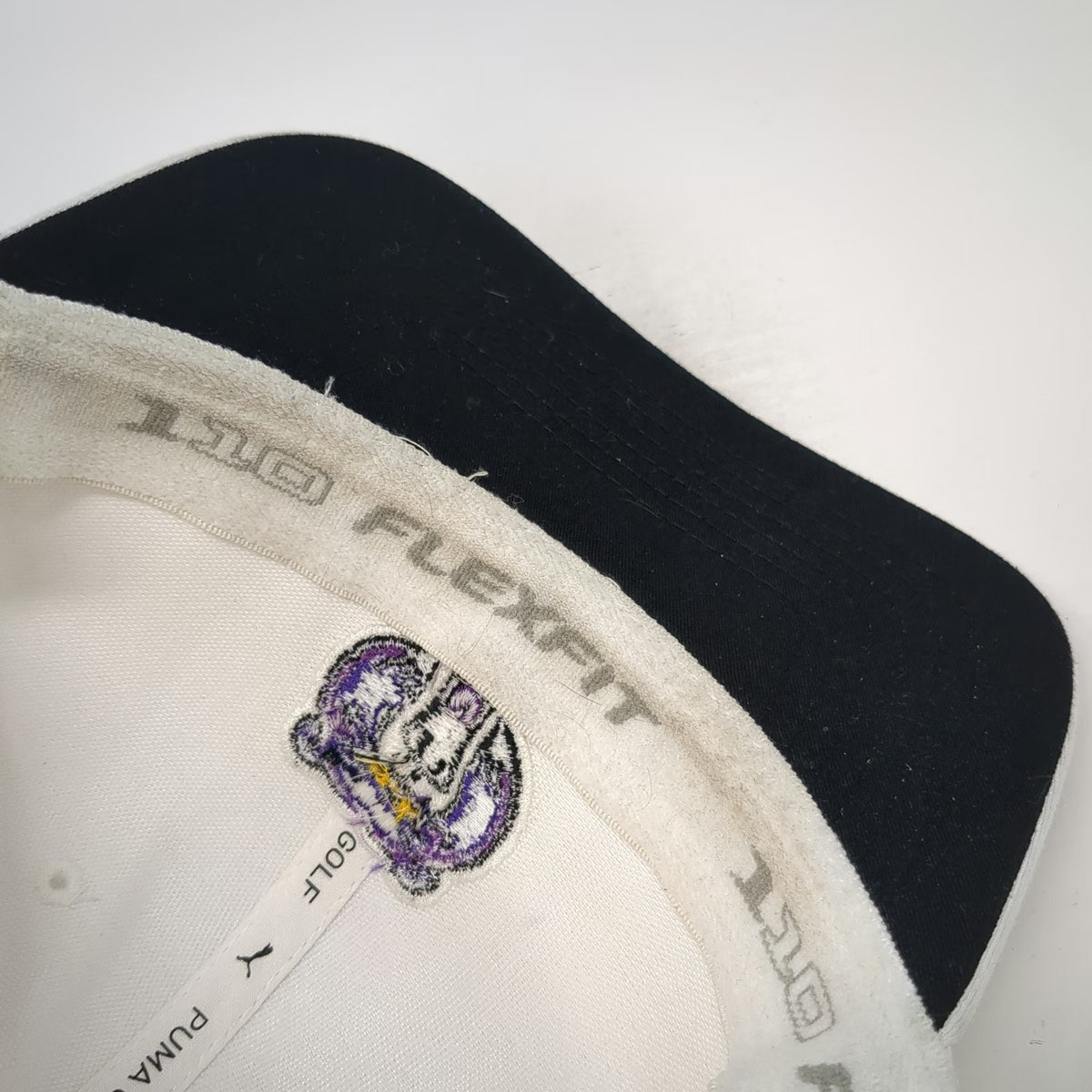 Puma Snapback Hat White One Size Golf Flexfit 110 University Central Arkansas