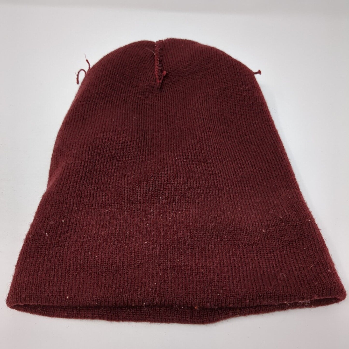 Adidas 3 Stripes Knit Beanie Hat Red One Size Stretch Embroidered