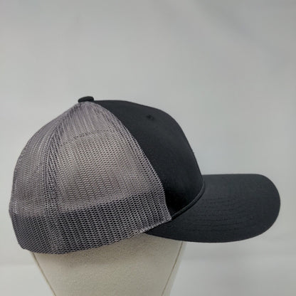 Richardson Snapback Trucker Hat Black M/L Adjustable Mesh Back 6 Panel