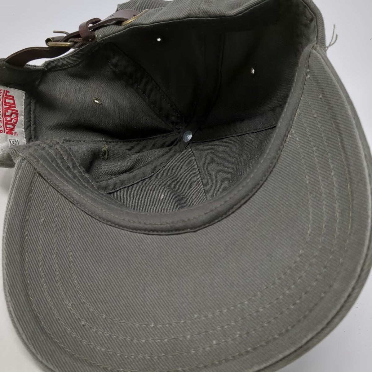 Jonsson Baseball Cap Gray One Size Slideback TAASA Embroidered Cotton Hat