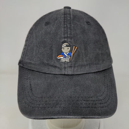 Sushi Chef Slideback Hat Black One Size Embroidered 6 Panel City Hunter