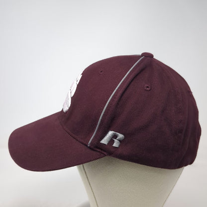 Montana Grizzlies NCAA Russell Cap Red One Size Bear Paw Strapback Athletic Hat