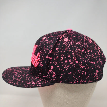 New York Snapback Hat Multi OSFA Embroidered Paint Splatter KB ETHOS