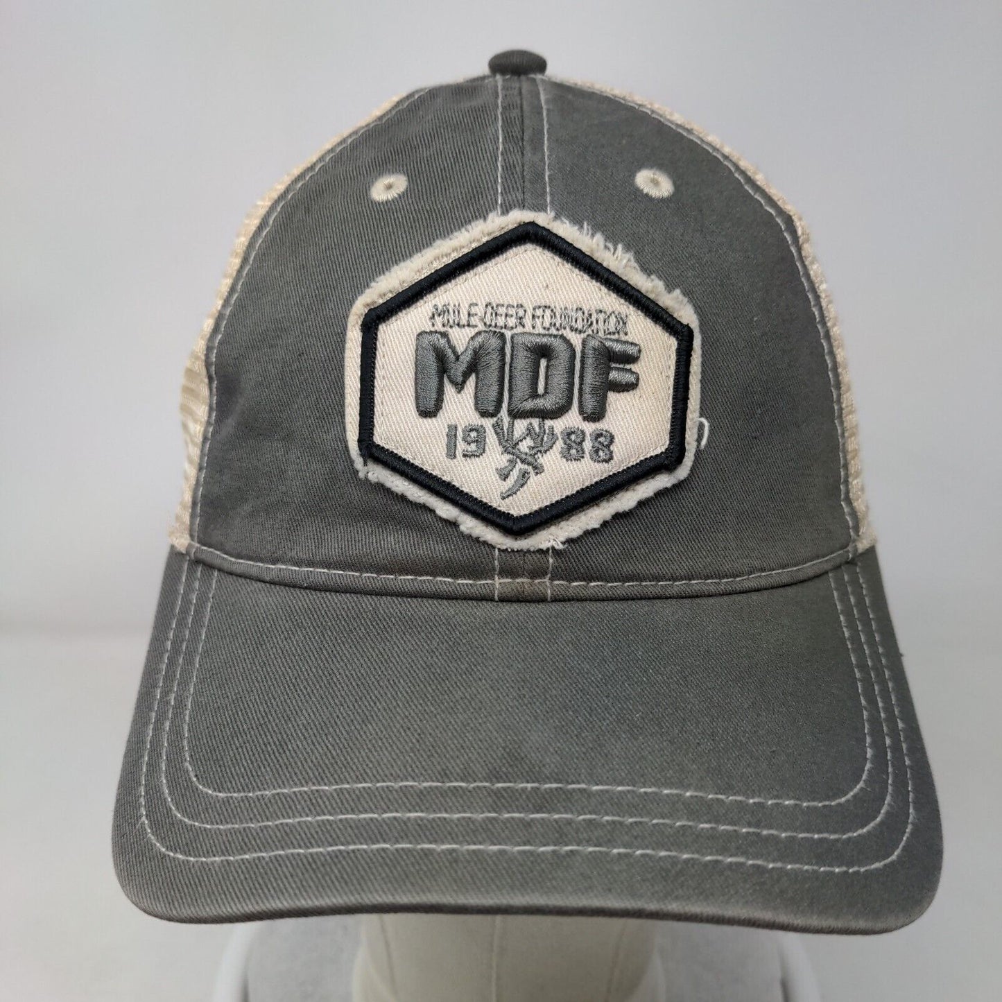 MDF Mule Deer Foundation Volunteer Strapback Mesh Back Trucker Hat Multi OSFA