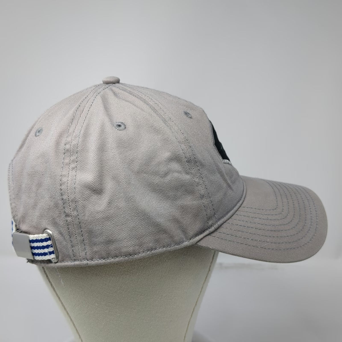 Guy Harvey Baseball Cap Gray One Size Marlin Fishing Adjustable Strapback Hat