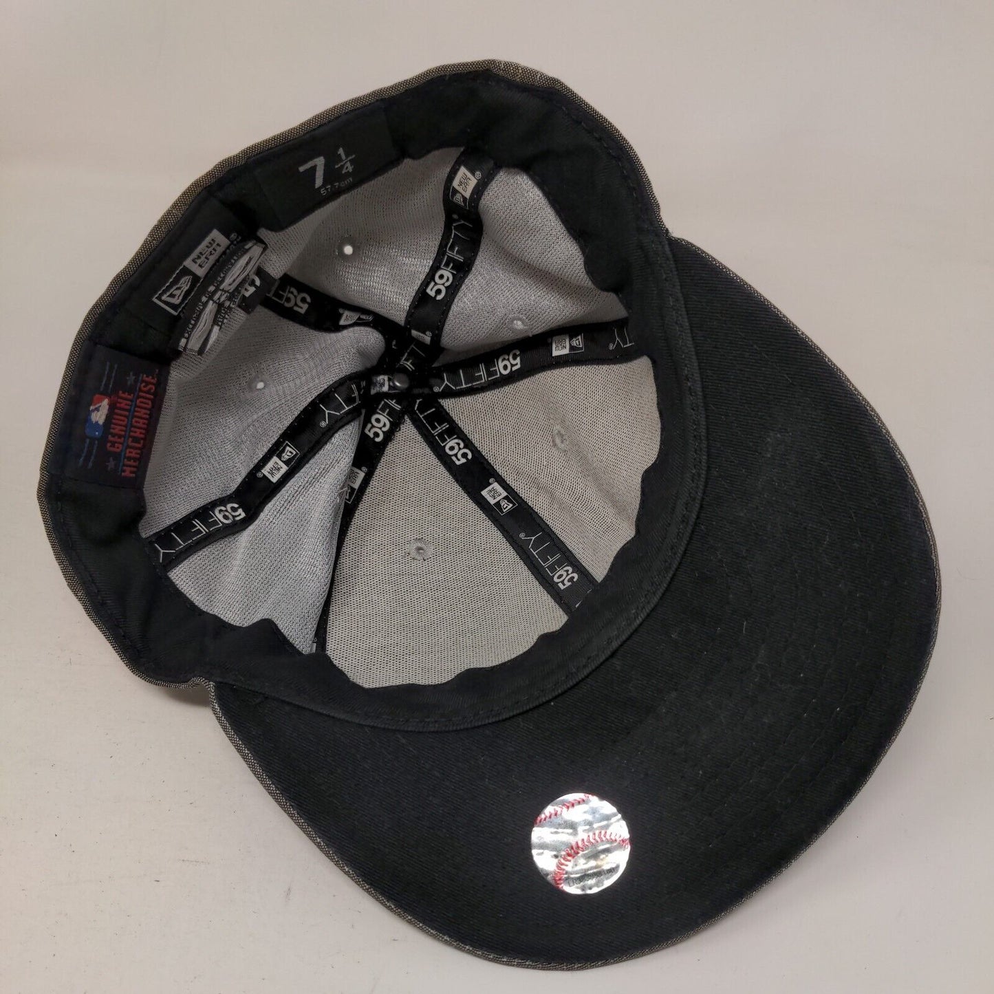 San Francisco Giants MLB Fitted Hat Gray Size 7 1/4 Embroidered New Era 59Fifty