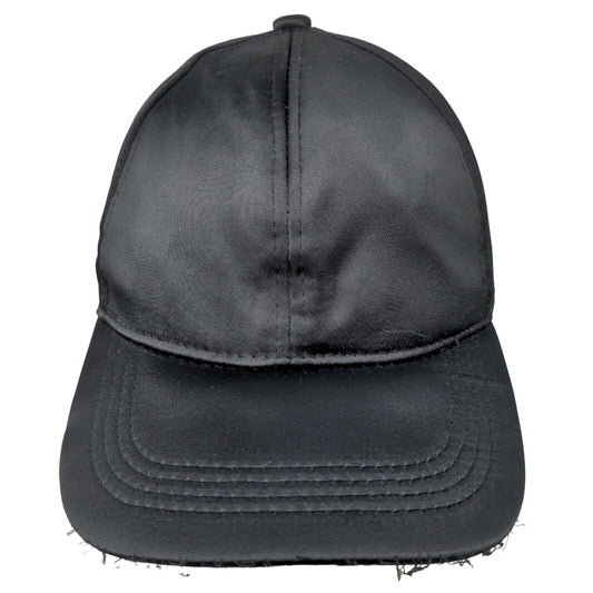 Unbranded Women's Slideback Hat Black OS 100% Polyester Adjustable Blank