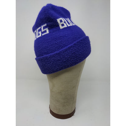 Bulldogs Knit Ski Cap Beanie Hat Purple Toboggan Cap Spell Out