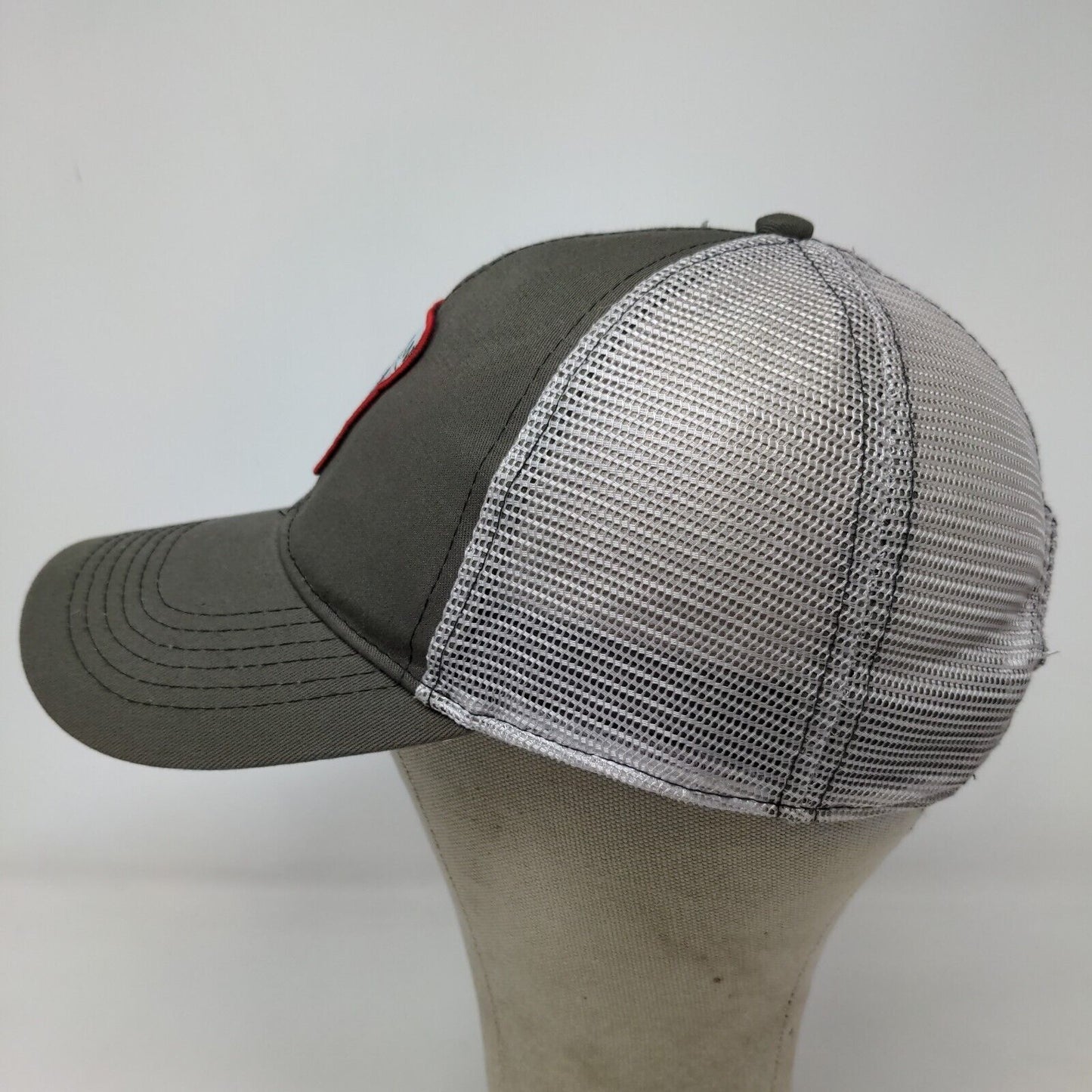 Lincoln Outfitters Men's Snapback Mesh Back Hat Green Embroidered Logo
