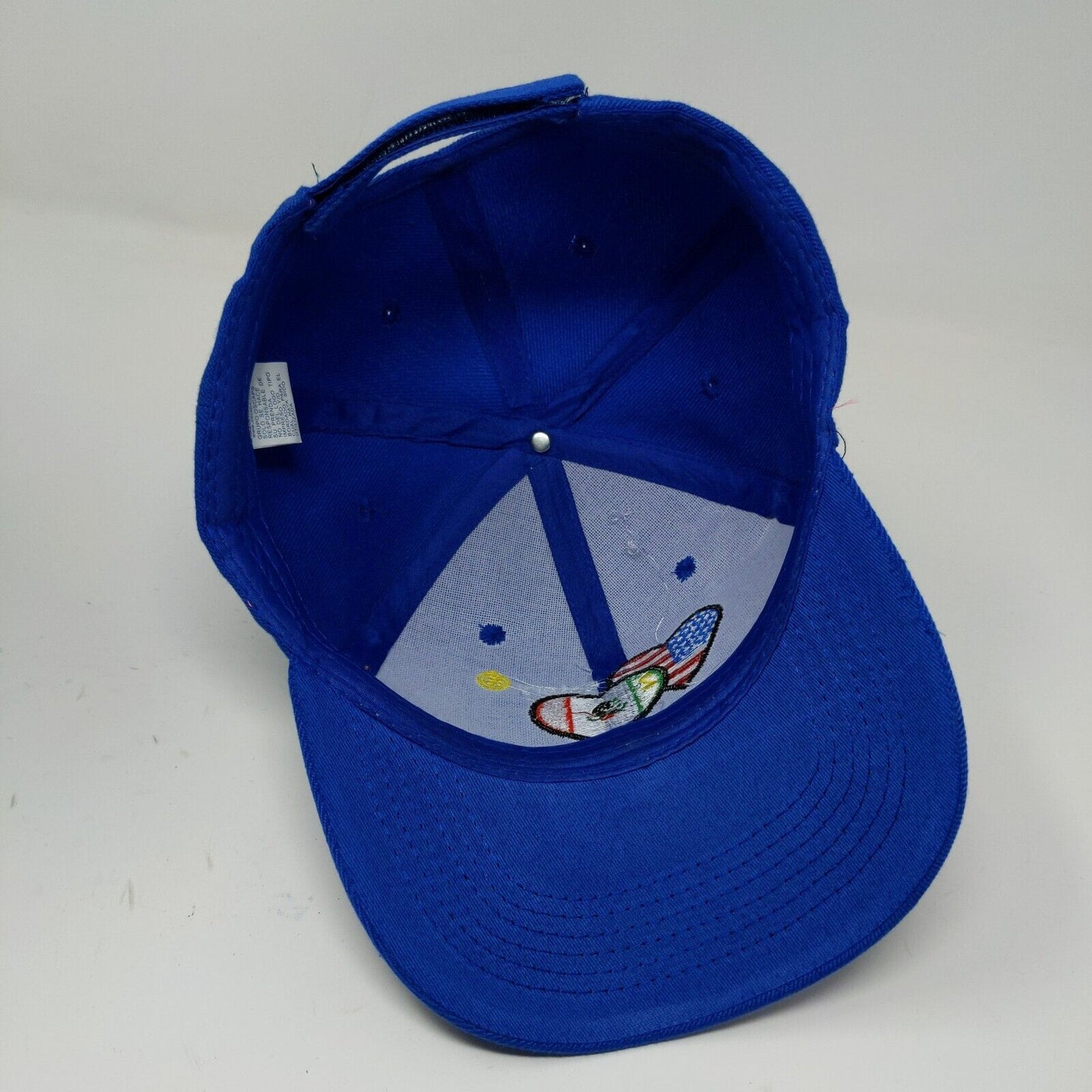 International Rotary Club OS Caps USA Mexico Flag Blue Hat Cap Adjustable