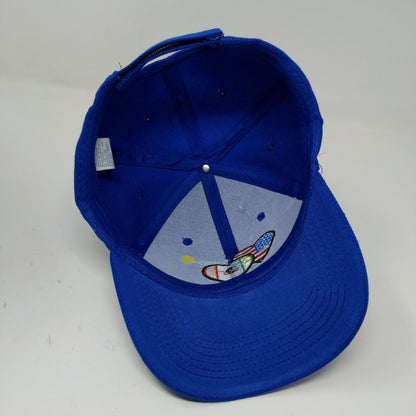 International Rotary Club OS Caps USA Mexico Flag Blue Hat Cap Adjustable