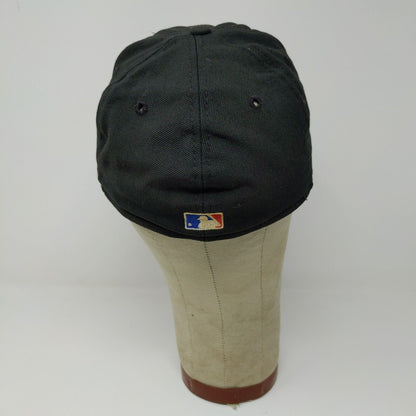 New Era 59Fifty MLB New York Yankees Black Red Baseball Cap Hat Size 7 1/8 Logo