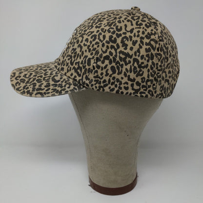 David and Young Womens Dog Mom Slideback Hat Leopard Print OSFM Embroidered