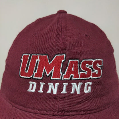 Otto UMass University of Massachusetts Slideback Hat Red OSFM Embroidered Logo