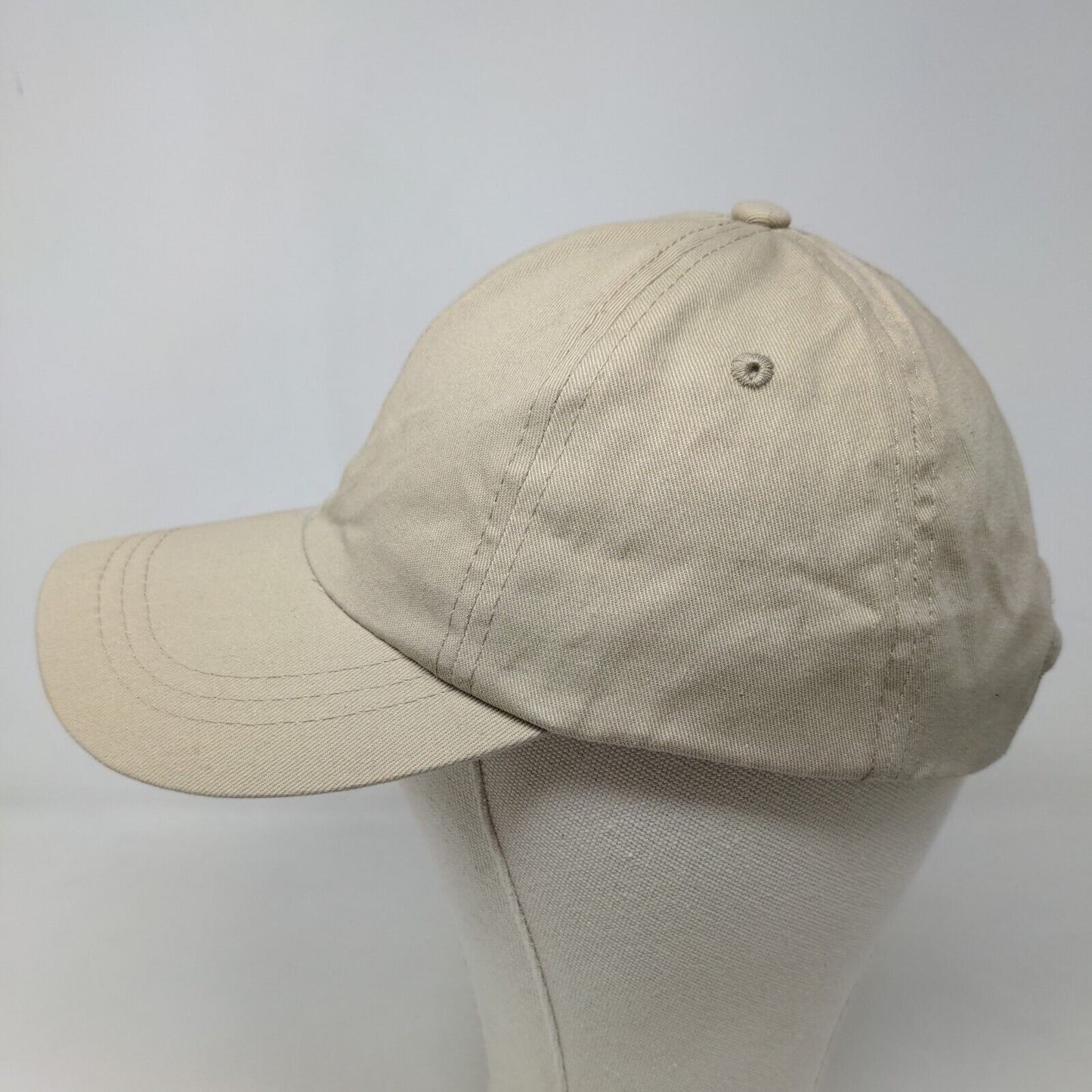 Unbranded Men's Strapback Hat Tan Adjustable Blank Vent Holes