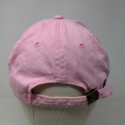 Newhattan Women's Slideback Hat Pink Size OSFA Embroidered Spilled Cup Logo