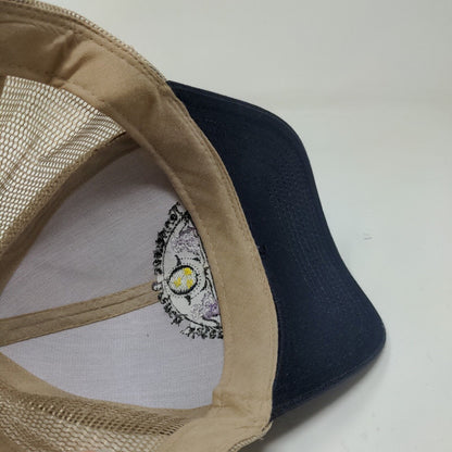 Cobra Mens Tennessee Branch Water Indiana Snapback Mesh Back Hat Tan Blue OSFA