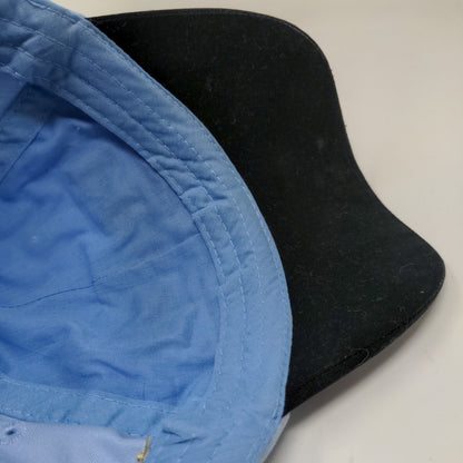 Praha Drinking Tea Men's Strapback Hat Prague Souvenir Embroidered Logo Blue 58