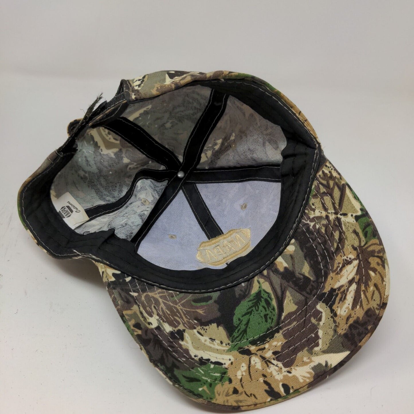 NAPA Outdoors Men's Strapback Camo Hat Green Brown OSFM Embroidered Logo