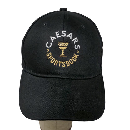Caesars Sportsbook Snapback Hat Black Adjustable Embroidered Logo